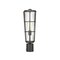 Z-Lite Helix 1 Light Outdoor Post Mount Fixture, Black And Clear Seedy 591PHB-BK - alternate 1